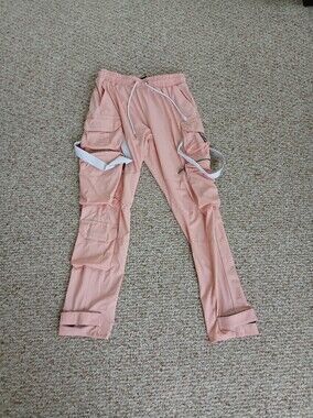 Life Code Men's Peach Progressive Life Cargo Tactical Windbreaker Pants Size M